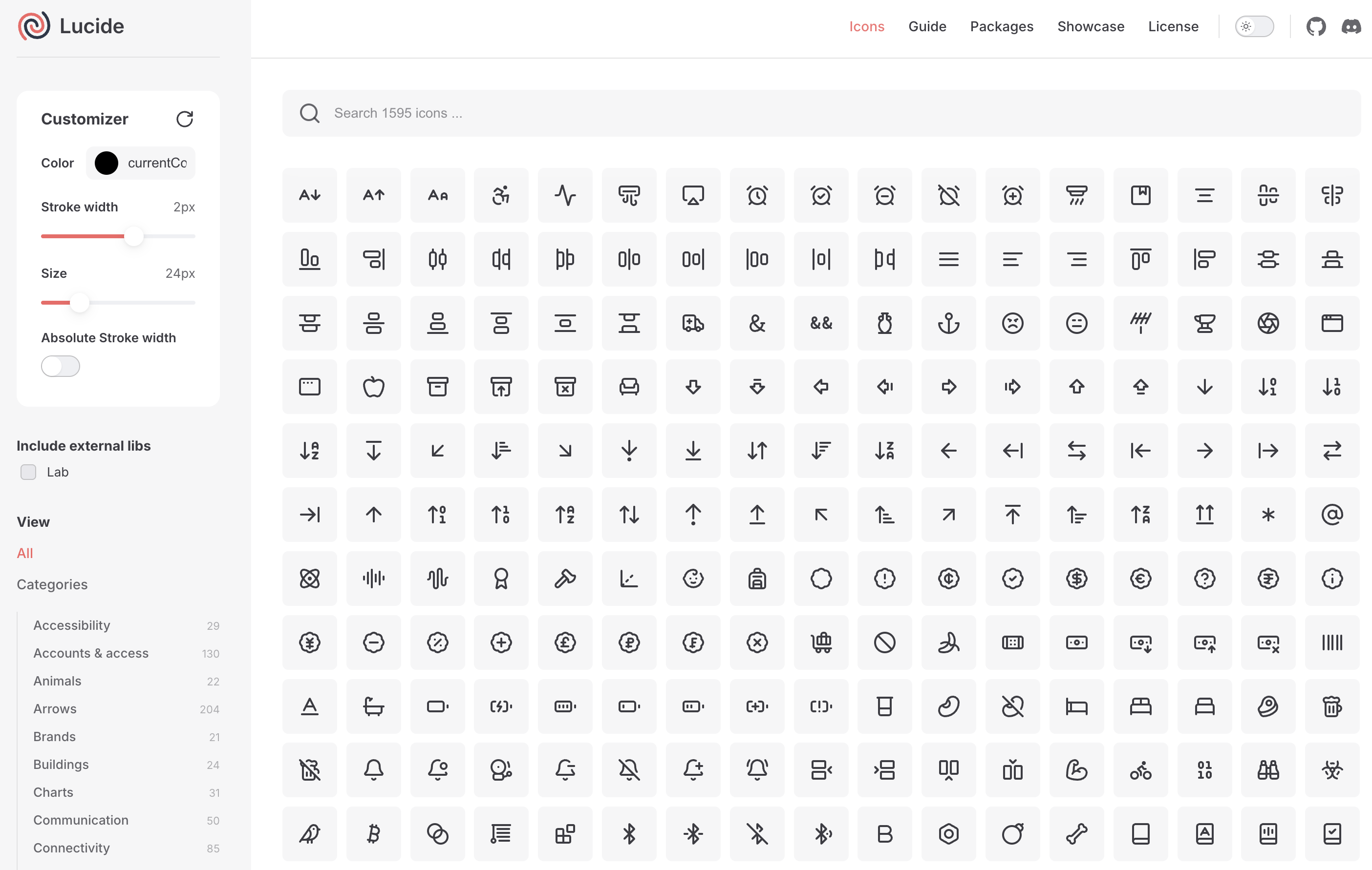 Lucide Vue icon example