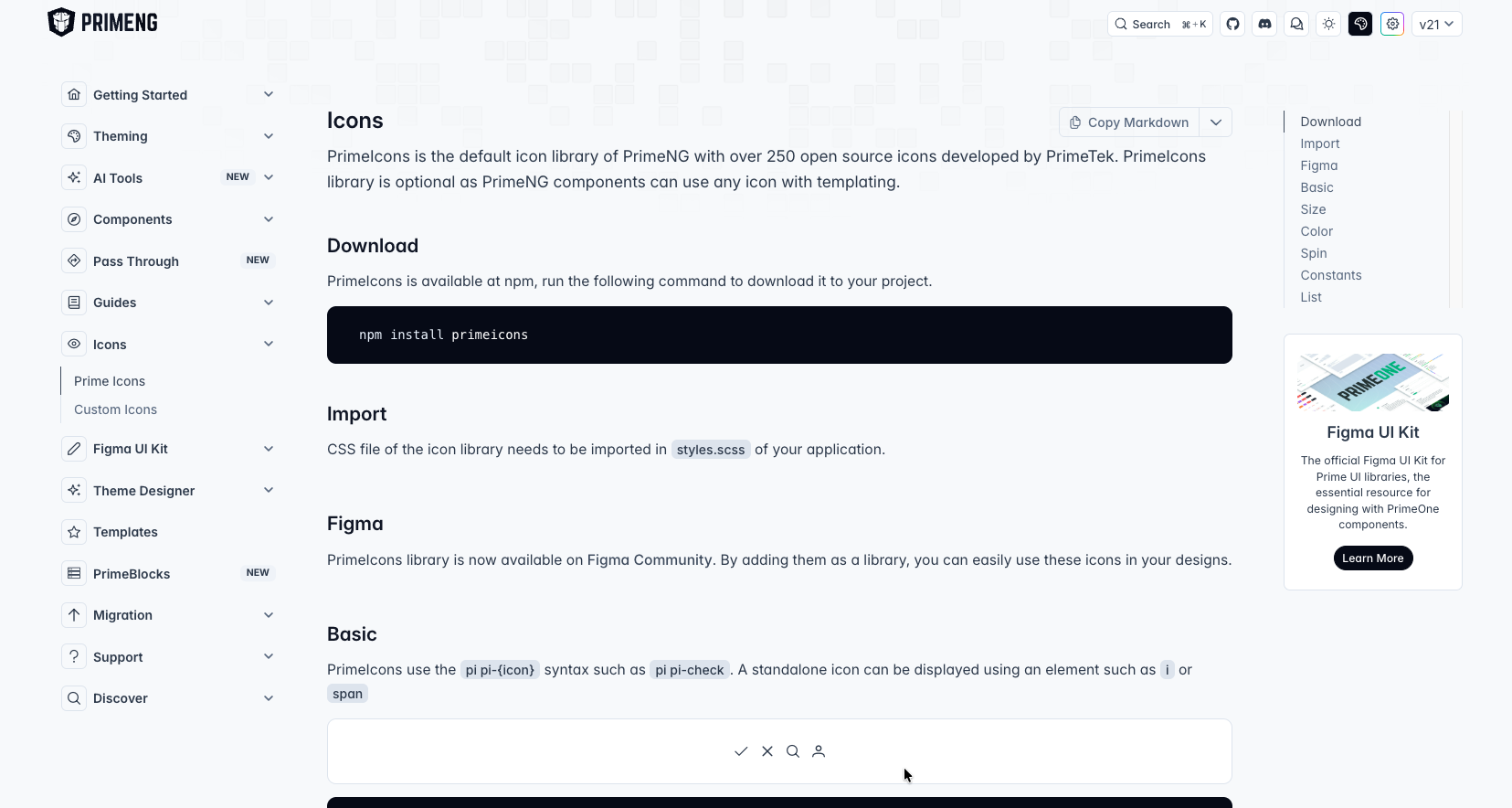 prime react icon library prime react icon library